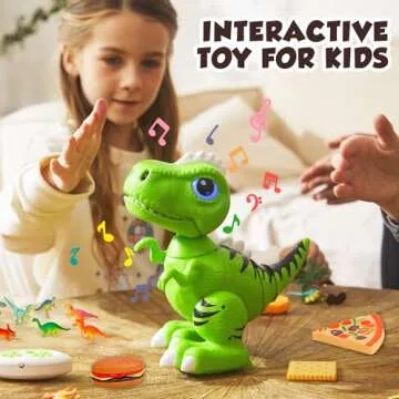 STEAM Life RC Robot Dinosaur Toys for Kids, Remote Control Smart Robot Pet for Age 3 4 5 6 7 8 Boys Girls, Interactive Hand Gesture Walking Dancing Robot, Kids Toys for Boy