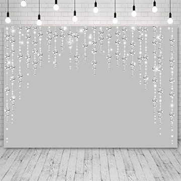 ABLIN 7x5ft Silver Photography Backdrop for Events