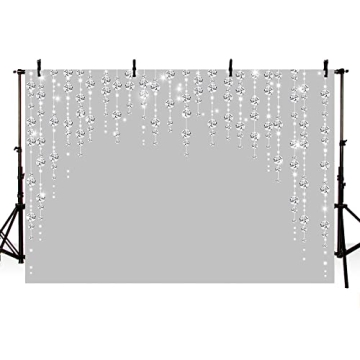 ABLIN 7x5ft Silver Photography Backdrop for Events