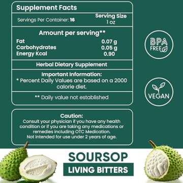 Herboganic Soursop Living Bitters Featured with Moringa Bitters for overall health and wellness |Pac...