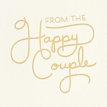 Hallmark Pack of 100 Wedding Thank You Cards (Happy Couple)