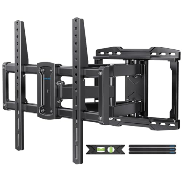 USX STAR UL Listed Full Motion TV Wall Mount Bracket for Most 37-86 inch TVs, Swivel Tilt Extension ...