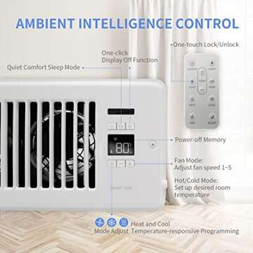 Howeall Super Quiet Register Booster Fan for All HVAC Systems