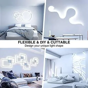 Onforu White LED Strip Lights 32.8FT Super Bright Dimmable Kit