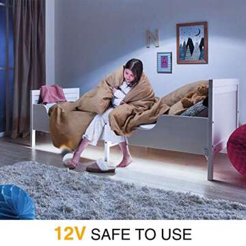 Onforu White LED Strip Lights 32.8FT Super Bright Dimmable Kit