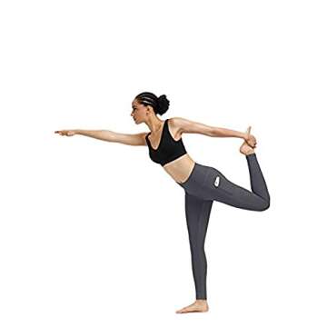 Fengbay 2 Pack High Waist Yoga Pants, Pocket Yoga Pants Tummy Control Workout Running 4 Way Stretch Yoga Leggings
