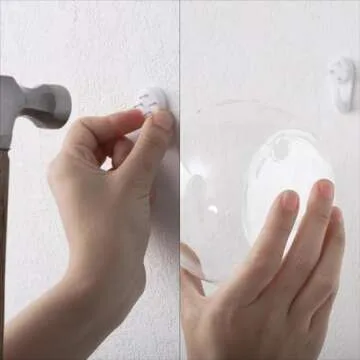 yarlung Set of 6 Wall Hanging Planters Terrarium, 4.7 Inch Glass Oblate Globe Plants Containers Wall Mount Clear Flower Vase for Propagating Hydroponics Plants, Air Plants (Plants Not Included)