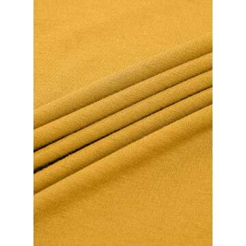 Stylish Women’s Slim Fitted Turtleneck in Mustard Medium