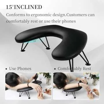 ANGNYA Ergonomic Nail Arm Rest for Professionals