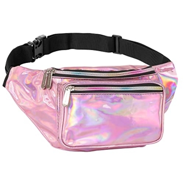 Trendy Holographic Fanny Pack Belt Bag | Spacious & Waterproof