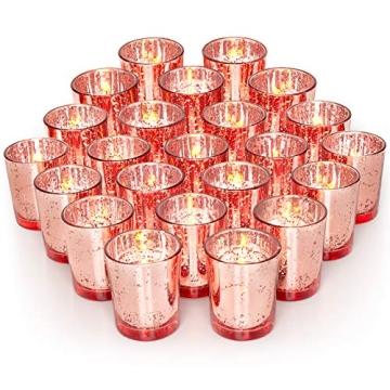 Volens Rose Gold 72pcs Votive Candle Holders for Events