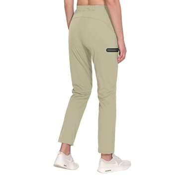 Little Donkey Andy Women's Ultra-Stretch Quick Dry Lightweight Ankle Pants Drawstring Active Travel ...