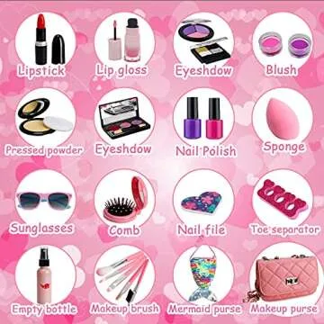 Delightful Fake Makeup Toy Set for Kids Creative Play