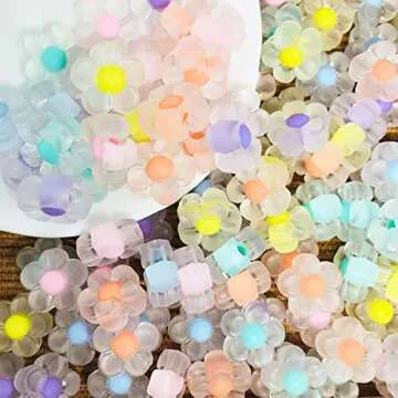 Acrylic Beads Flower Candy Love Heart Beads for Crafts