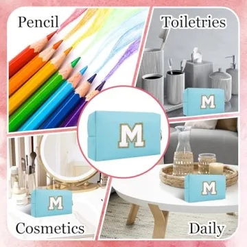 Personalized Chenille Makeup Bag for Women and Girls