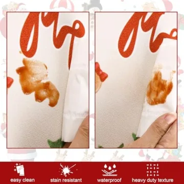 Topotdor Christmas Gingerbread Kitchen Mats Set of 2