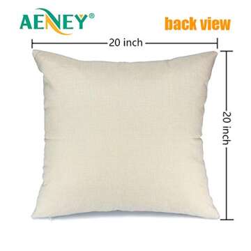 AENEY Christmas Pillow Covers Set of 4 for Holiday Decor