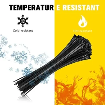 Cable Zip Ties 400 Pack Multi-Purpose Black Nylon