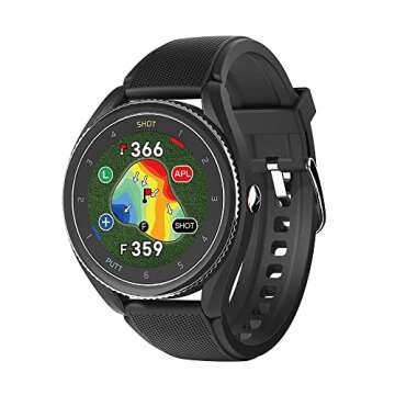 Voice Caddie T9 GPS Golf Watch - Smart Features, Power Bundle & Screen Protectors