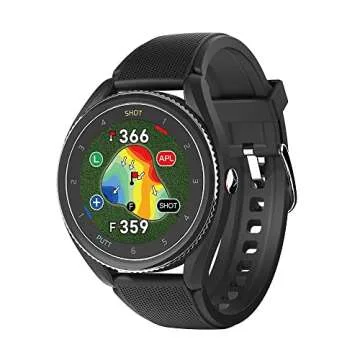 Voice Caddie T9 GPS Golf Watch - Smart Features, Power Bundle & Screen Protectors