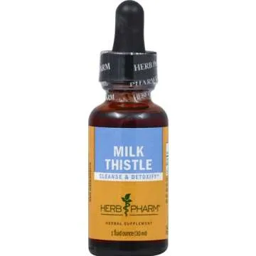 Herb Pharm Milk Thistle Seed Liquid Extract for Liver Function Support - 1 Ounce