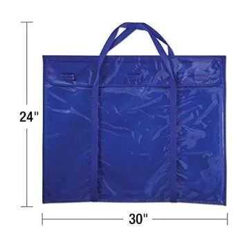 Carson Dellosa Deluxe Bulletin Board Storage Bag Pocket Chart, 24" x 30" Organizer for Classroom Sup...