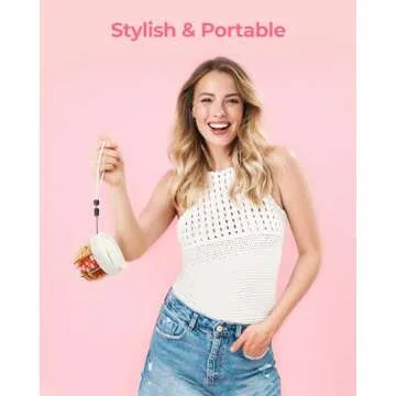 AMOOS Travel Pill Organizer with 7 Spacious Compartments