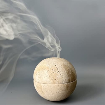 Unique Handmade Natural Marble Incense Burner for Relaxation