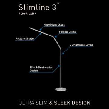 daylight Company Slimline 3 Floor Lamp, White