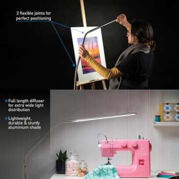 daylight Company Slimline 3 Floor Lamp, White