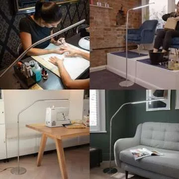 daylight Company Slimline 3 Floor Lamp, White