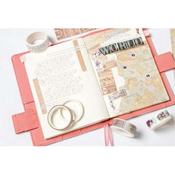 EnYan 7 Rolls Washi Tapes Set for Creative DIY Crafts