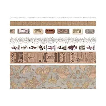 EnYan 7 Rolls Washi Tapes Set for Creative DIY Crafts