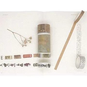 EnYan 7 Rolls Washi Tapes Set for Creative DIY Crafts