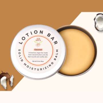 ECO ROOTS Lotion Bar | Waterless Lotion Bar | Solid Lotion | Natural Ingredients | Moisturizer Bar | Lotion Balm | coconut