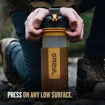 GRAYL GeoPress Water Purifier Bottle for Outdoor Adventures