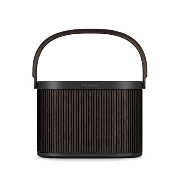 Bang & Olufsen Beosound A5 - Portable Bluetooth Speaker with Wi-Fi Connection, Carry-Strap, Dark Oak