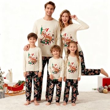 WephuPSho Family Christmas PJs Matching Sets - Baby & Adult Holiday Sleepwear Set