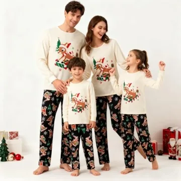 WephuPSho Family Christmas PJs Matching Sets for All Ages