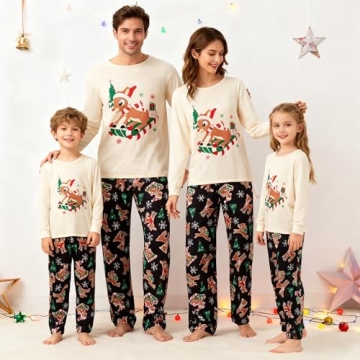 WephuPSho Family Christmas PJs Matching Sets for All Ages