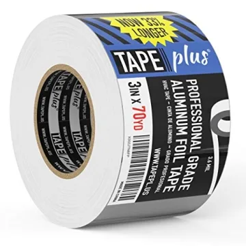 TapePlus Professional Grade Aluminum Foil Tape - 3" x 70 Yards - Ultimate Sealant for HVAC and Home ...
