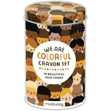 Mudpuppy Skin Tone Crayon Set - 18 Colors