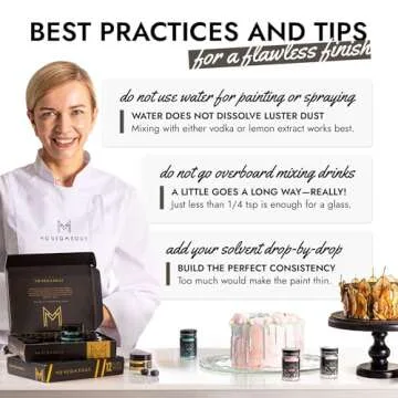 MONÉGASQUE Black Edible Glitter for Vibrant Drinks and Desserts