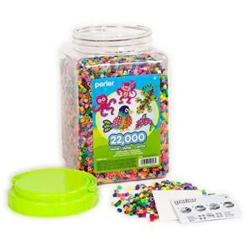 Perler Multi-Mix Fuse Beads Jar, Assorted Colors, Pack of 22000 (PER17000)