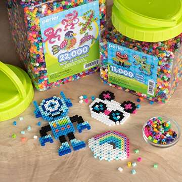 Perler Multi-Mix Fuse Beads Jar, Assorted Colors, Pack of 22000 (PER17000)
