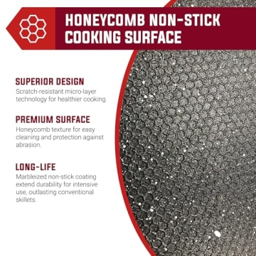 Elite Gourmet EG6203 Extra Deep 16"x13"x3.2" (10.5Qt.) Scratch Resistant, Easy Pour Spout, Dishwasher Safe, Non-stick Electric Skillet with Vented Glass Lid, Adjustable Temperature, Black