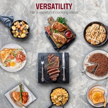 Elite Gourmet EG6203 Extra Deep 16"x13"x3.2" (10.5Qt.) Scratch Resistant, Easy Pour Spout, Dishwasher Safe, Non-stick Electric Skillet with Vented Glass Lid, Adjustable Temperature, Black