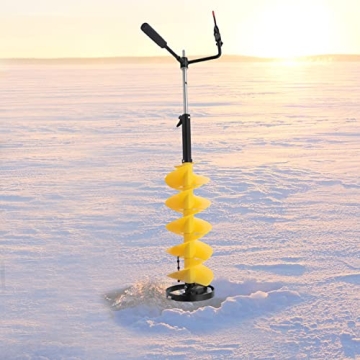 Kathring 8 Inch Ice Auger with Extension Rod for Easy Drilling