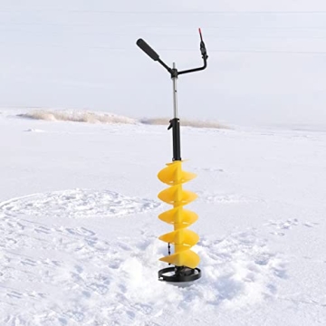 Kathring 8 Inch Ice Auger with Extension Rod for Easy Drilling