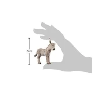 Schleich Farm World, Realistic Farm Animal Toys for Boys and Girls, Baby Donkey Foal Toy Figurine, Ages 3+